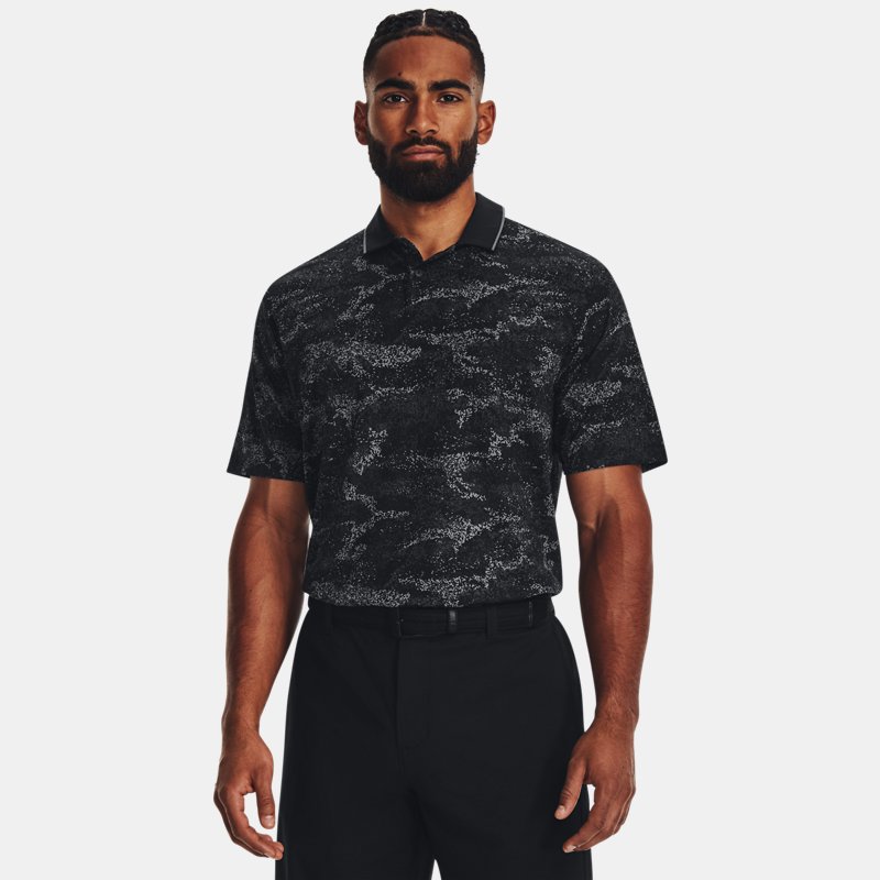 Polo Under Armour Iso-Chill Edge para hombre Negro / Pitch Gris / Negro M